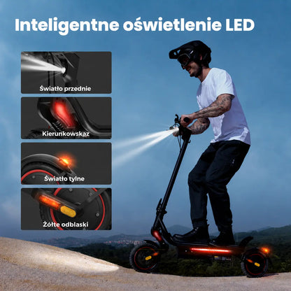 iScooter Hulajnoga elektryczna iScooter W8, terenowa, zasięg 45 km